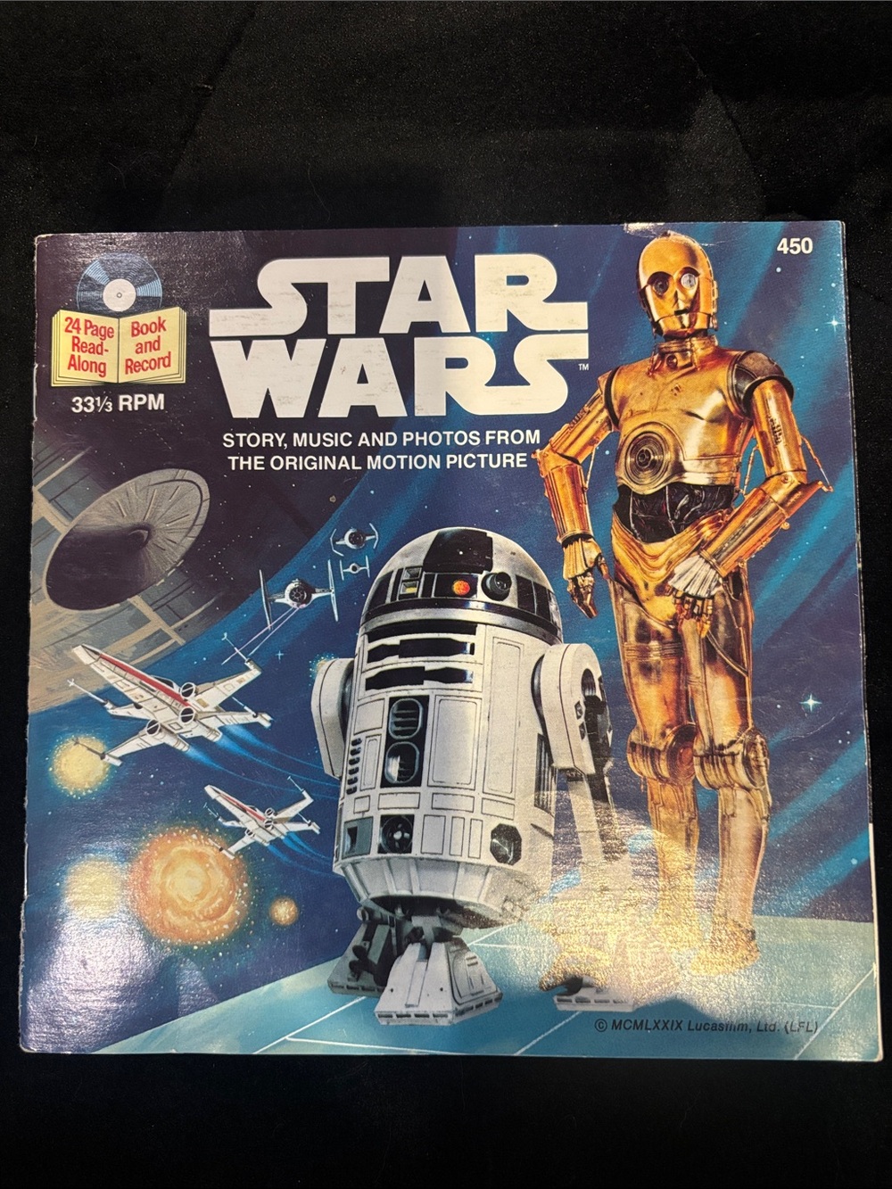VINTAGE STAR WARS Kids Read-Along Book & Record Vintage Disney